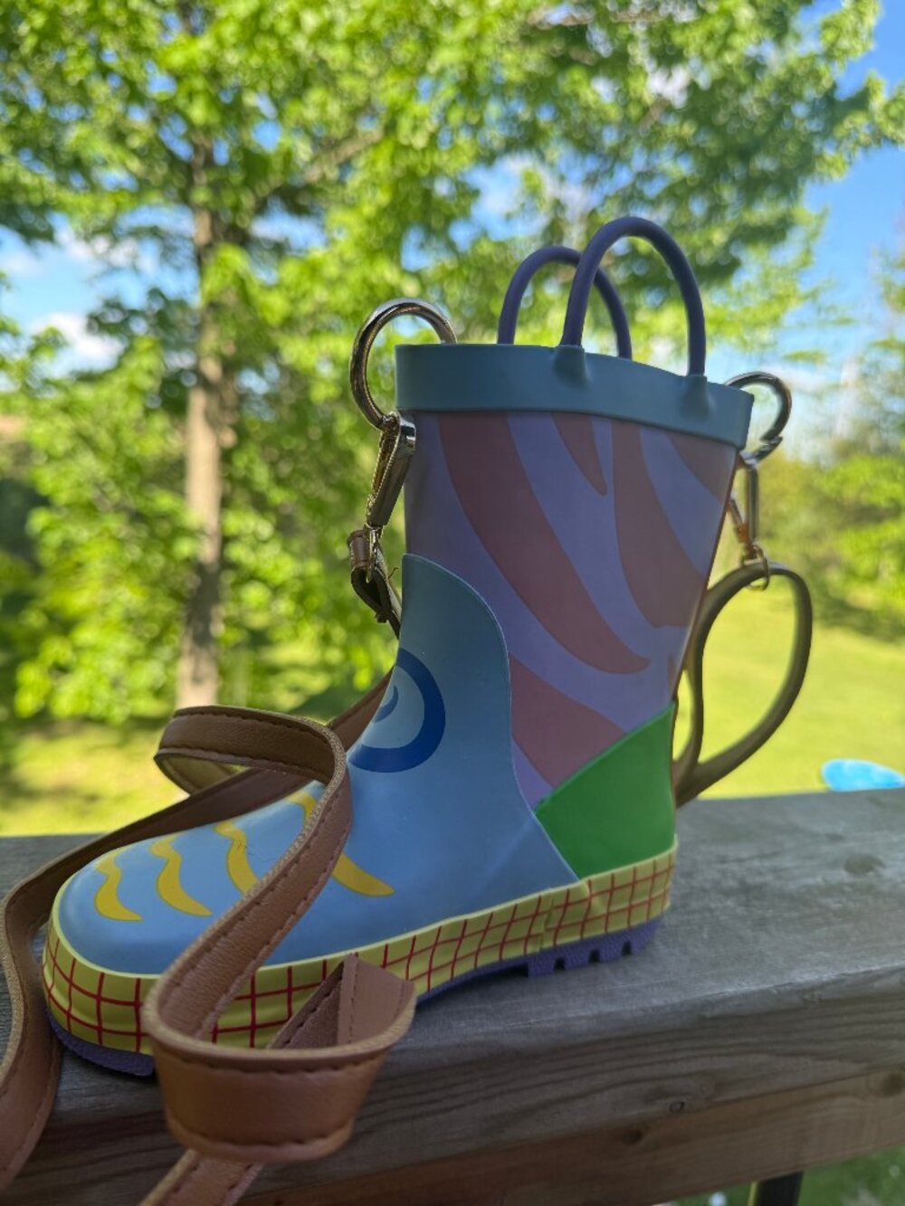 Kid's Rubber Boot Novelty Purse/Crossbody Bag